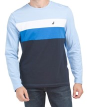 NAUTICA Men’s Long Sleeve Crew Neck Color Block Tee Size X-Large - £19.30 GBP