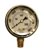 Apache 99019109 2.5&quot;, Stainless Steel, Glycerin Pressure Gauge - $46.41 CAD