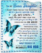 Gifts for Daughter from Mom, Bonus Daughter Gifts Blanket from Bonus Mom Dad, Gi - £32.16 GBP