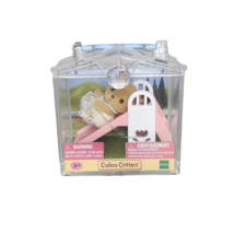 Calico Critters Epoch Sylvanian Families Baby Carry Case Deer Pink Slide New - $14.25