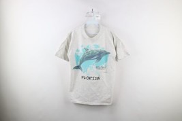Vtg 90s Streetwear Mens Medium Earth Day Florida Dolphin Short Sleeve T-Shirt - £31.51 GBP