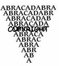 Magical Abracadabra Word Stamp New Mounted Rubber Stamp - $6.38
