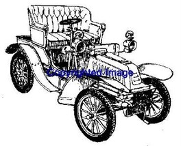 1903 Dion Vintage Car New Release Mounted Rubber Stamp - $7.65