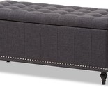 Baxton Studio Sherell Modern Classic Fabric Upholstered Button-Tufting S... - $276.99