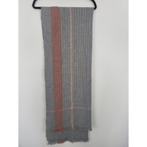 A New Day Scarf One Size Womens Grey 27Wx70L Winter Fall Fringe - £12.56 GBP