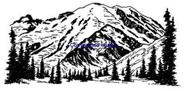 Rocky MOUNTAINS-NEW Release! Mounted Rubber Stamp - £5.68 GBP