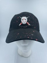 Jason Hat Friday the 13th Blood Splattered Black Strapback OSFM Adjustab... - £18.93 GBP