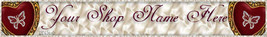  Website Valentines Day  banner Hearts butterflies VTD13a - $7.00