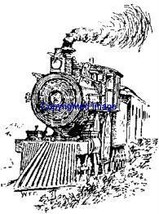 Vintage Train New Release Mounted Rubber Stamp - $6.96