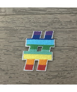 Gay Pride LGBTQ Rainbow Hashtag Iron On Patch - $5.00