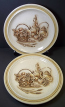 Vintage Chianti stoneware Salad plates x 2 International China fruit win... - £10.18 GBP