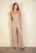 Women&#39;s Notched Neck Cami Jumpsuit - $24.00