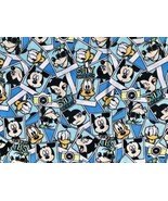 Disney Packed Photographs Say Cheese Fabric Material Mickey Pluto Goofy ... - $13.86