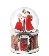 Roman Musical Santa &amp; Mrs Claus Dome Brand New In Box #136497 Dillard&#39;s 2022  - £40.94 GBP