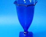 Mt. Pleasant Vase By Smith Glass - Cobalt Blue Depression Era - Nearly A... - $54.42