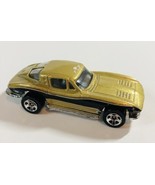 Vintage 1979 Hot Wheels Car Corvette Stingray Split Window Black And Gold - $142.63 MXN