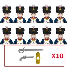 10PCS Military Figures Napoleonic Series Building Blocks Weapons BricksN015 - £26.14 GBP