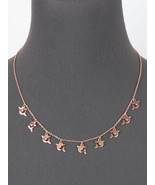 Rose gold dolphin charm necklace - $19.35 CAD