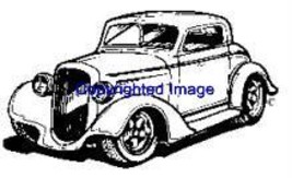1940's Zz Top Auto New Release Mounted Rubber Stamp - $9.00