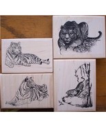 LOT 4 - ALL TIGERS new mounted rubber stamps - €30,41 EUR