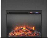 Mateo Electric Fireplace With Mantel And Touchscreen Display, Black With... - £240.55 GBP
