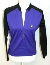 Pearl Izumi Purple &amp; Black Athletic Jacket Size Small Long Sleeve Zipper Cycling - $17.56