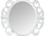White, 11 1/2 X 15 Inch Oval Vintage Wall Mirror From Kole Imports. - $44.93