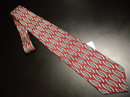 John Ashford Dress Neck Tie Imported Silk Maroon Unused with Paper Retail Tags - £11.18 GBP