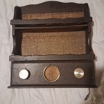 VTG 1960&#39;s/70&#39;s Four Star Japan Wooden Wall Shelf with Built-In Radio fo... - $933.31 MXN