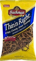 Bachman Thin&#39;n Right Baked Pretzels- Crispy, Crunchy, Great Tasting 9 oz... - $31.63+