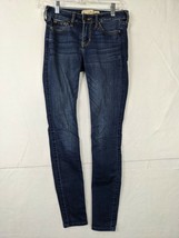 Hollister Super Skinny Womens Jeans Sz 0R 24x31 Cotton Blend Blue - £9.79 GBP