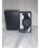 SPORTS GYM WORK OUT RUNNING LARGE DIGITAL DISPLAY BLACK WATER RESISTANT ... - $63.35