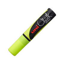 Uni Chalk Marker 15mm Broad Chisel Tip - Yellow - $17.44