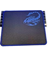 Zodiac Scorpio Scorpion Mouse Pad Black &amp; Blue Gamer - $20.30 CAD