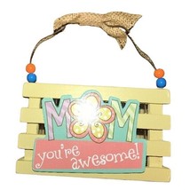 Mothers Day Wood Crate Mini Basket Mom Treat Favors Small Gift Crafts - £9.19 GBP