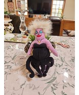 VTG Disney Store The Little Mermaid Villain URSULA 5.5&quot; Bean Bag Plush W... - $163.77 MXN