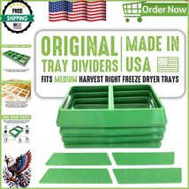 Dishwasher Safe Green Tray Dividers for Freeze Dryer - Fits Harvest Righ... - $47.54 CAD