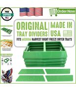 Dishwasher Safe Green Tray Dividers for Freeze Dryer - Fits Harvest Righ... - $47.54 CAD