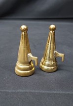 Old Brass Candle Snuffer Snuffers Colonial Style Lot Of 2 - Soldered  - $11.29