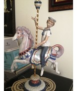 Lladro Boy on Carousel Horse # 1470 ~ Retired - $649.00