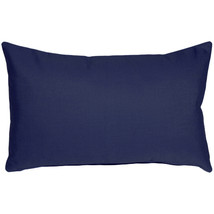 Sunbrella Navy Blue 12x19 Outdoor Pillow, with Polyfill Insert - £39.92 GBP