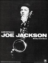 Joe Jackson 1984 Body and Soul A&amp;M Records album advertisement b/w ad print - £3.37 GBP