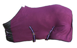 60&quot; Horse Sheet Polar FLEECE COOLER Blanket Purple 4303 - £22.16 GBP