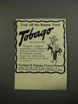 1954 Trinidad &amp; Tobago Tourist Board Ad - Truly off the beaten track - £14.72 GBP