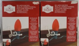 Holiday Time Advanced Multi-Directional Gutter/Shingle Light Clip 50 Count - $11.87