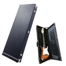 Portable Electric Guitar Case Hard Shell Square Wood For Standard Guitars - £90.45 GBP