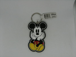Classic Disney Mickey Mouse Cute Sitting Pose Licensed Keychain Keyring Souvenir - £12.94 GBP