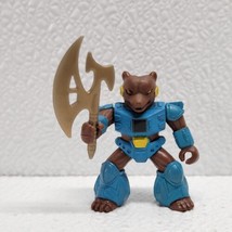 Vintage 1986 Hasbro Takara Battle Beasts GRIZZLY BEAR #11 Figure &amp; Weapon - £17.96 GBP