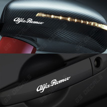 Alfa Romeo Logo Mirror Handle Decals Stickers Premium Quality 5 Colors G... - $205.03 MXN