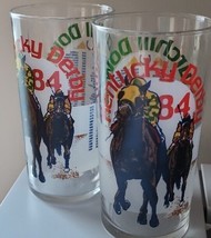 2 ~ Vintage 1984 Kentucky Derby ~ Churchill Downs ~ Mint Julep Collector Glasses - £20.59 GBP